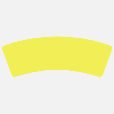 Neon Yellow 1 3/16 x 3 1/4 Inch Roll of Bottle Neck Shaped Labels - Promotion Beverage Bright Adhesive