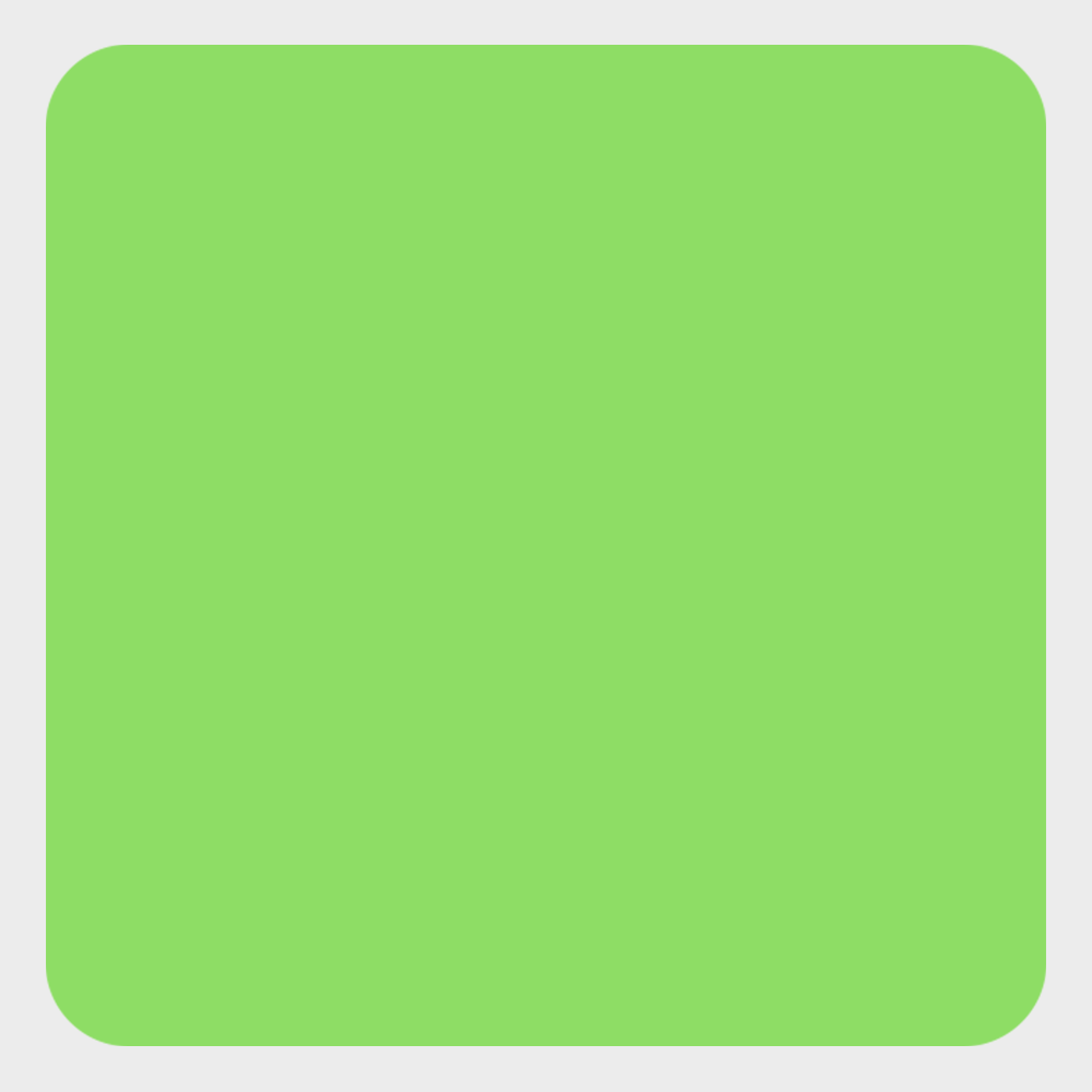 Neon Green 1 3/4 X 1 3/4 Inch Roll of Square Labels - Bright Adhesive