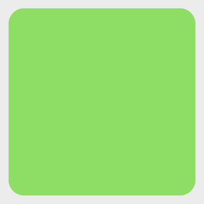 Neon Green 1 3/4 X 1 3/4 Inch Roll of Square Labels - Bright Adhesive