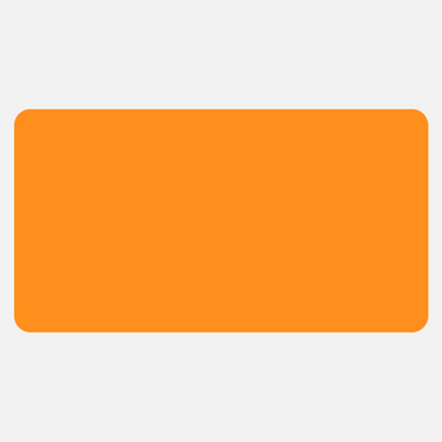 Neon Orange 1 3/4 x 3 1/4 Inch Roll of Rectangle Labels - Bright Adhesive