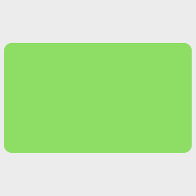Neon Green 1 3/4 x 3 Inch Roll of Rectangle Labels - Bright Adhesive
