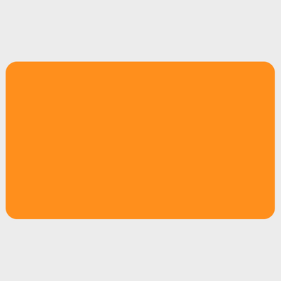 Neon Orange 1 3/4 x 3 Inch Roll of Rectangle Labels - Bright Adhesive