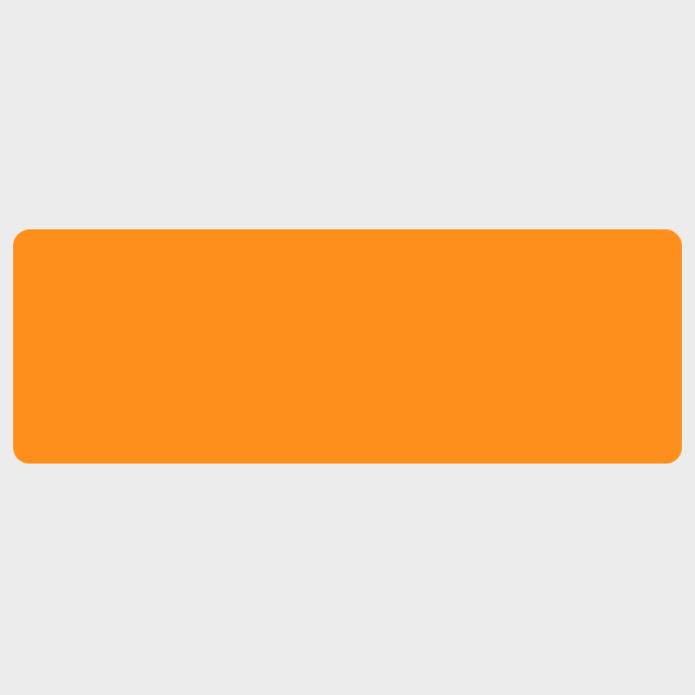 Neon Orange 1 3/4 x 5 Inch Roll of Rectangle Labels - Bright Adhesive