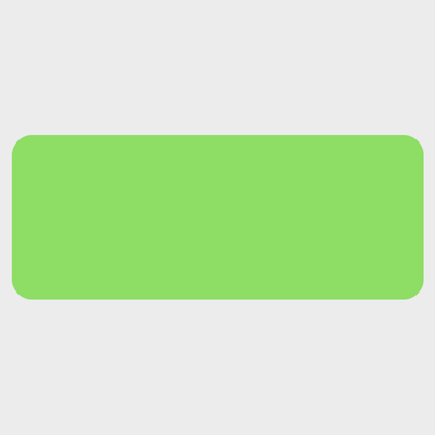 Neon Green 1 x 2 1/2 Inch Roll of Rectangle Labels - Bright Adhesive