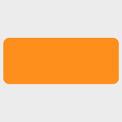 Neon Orange 1 x 2 1/2 Inch Roll of Rectangle Labels - Bright Adhesive