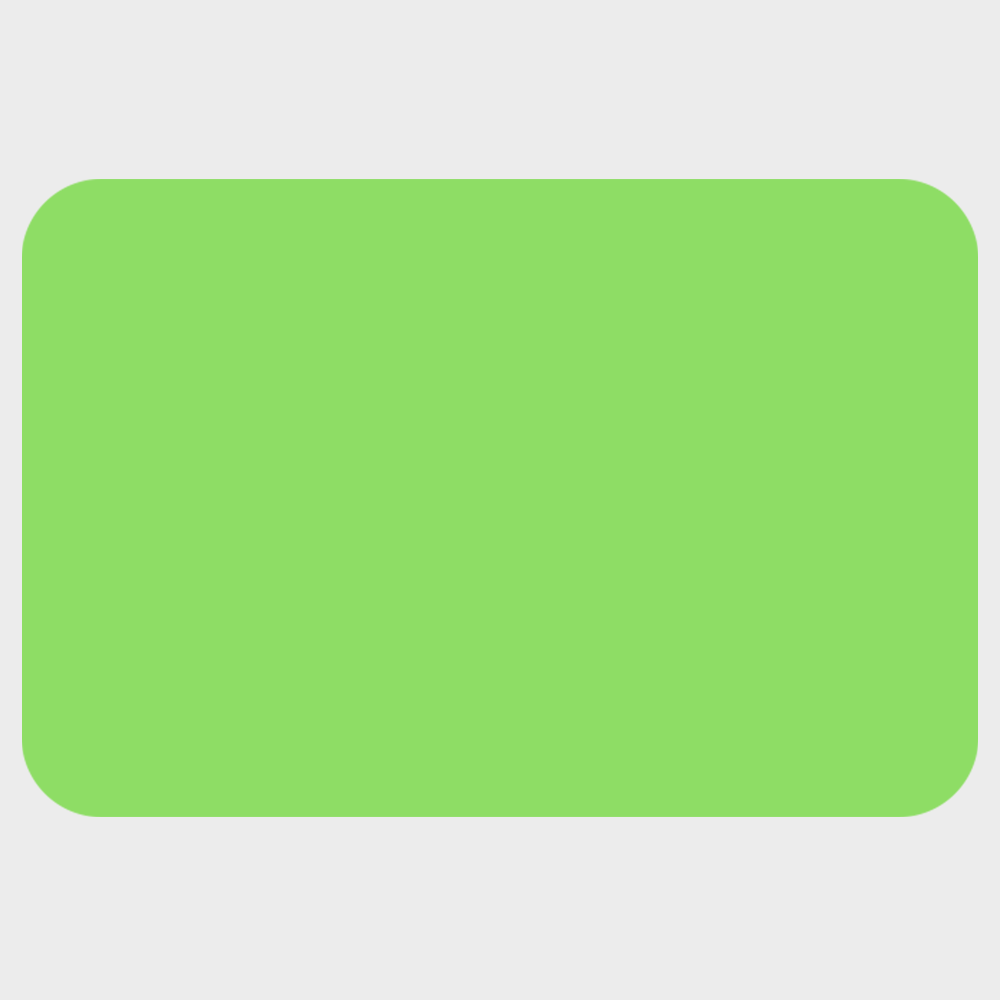 Neon Green 1 x 1 1/2 Inch Roll of Rectangle Labels - Bright Adhesive