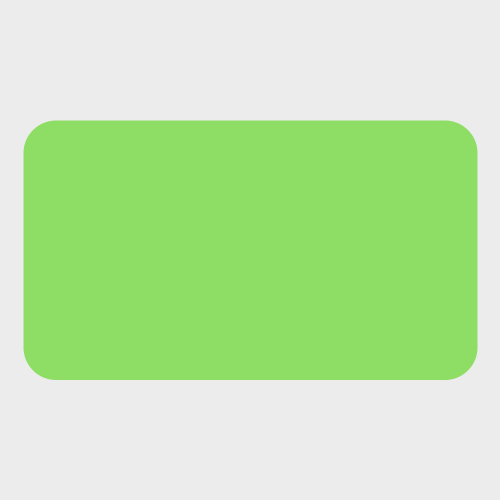 Neon Green 1 x 1 3/4 Inch Roll of Rectangle Labels - Bright Adhesive