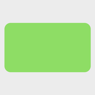 Neon Green 1 x 1 3/4 Inch Roll of Rectangle Labels - Bright Adhesive