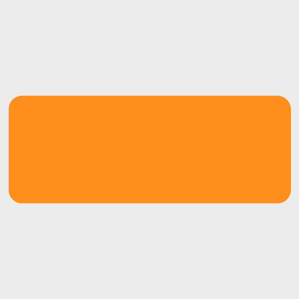 Neon Orange 1 x 2 5/8 Inch Roll of Rectangle Labels - Bright Adhesive