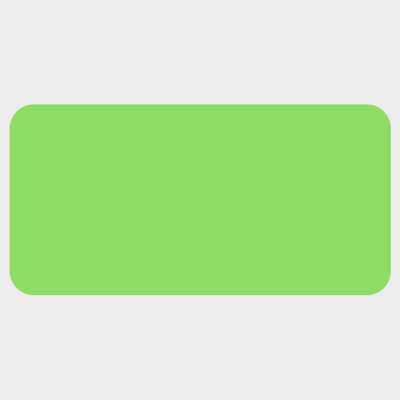 Neon Green 1 x 2 Inch Roll of Rectangle Labels - Bright Adhesive