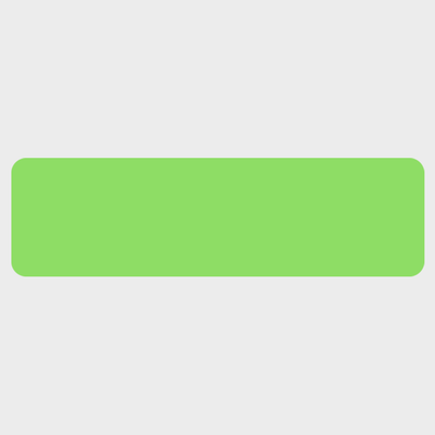 Neon Green 1 x 3 1/2 Inch Roll of Rectangle Labels - Bright Adhesive