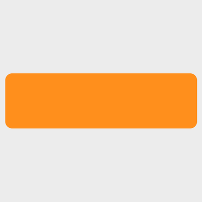 Neon Orange 1 x 3 1/2 Inch Roll of Rectangle Labels - Bright Adhesive