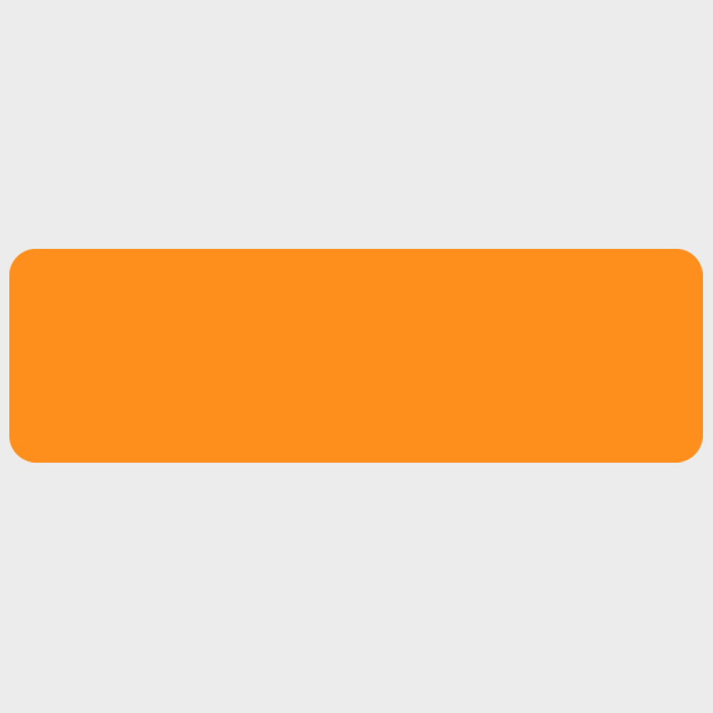 Neon Orange 1 x 3 1/4 Inch Roll of Rectangle Labels - Bright Adhesive