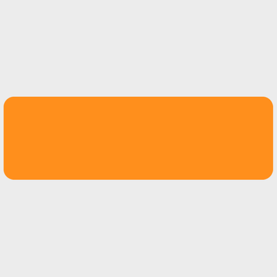 Neon Orange 1 x 3 1/4 Inch Roll of Rectangle Labels - Bright Adhesive