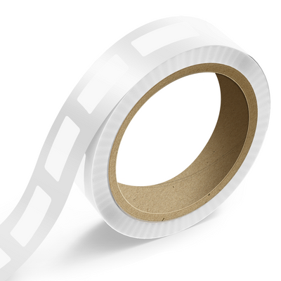 Clear 1 x 3 Inch Roll of Rectangle Labels - Tear Resistant with High Gloss Film Layer