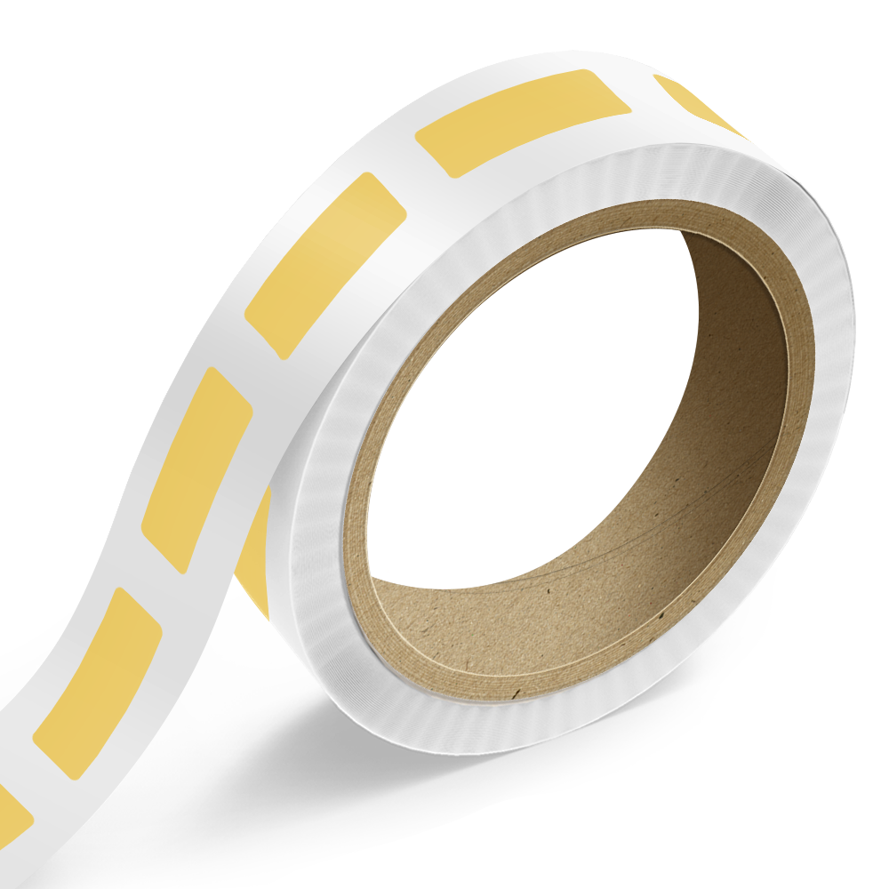 Gold Foil 1 x 3 Inch Roll of Rectangle Labels - Durable with Metallic Finish