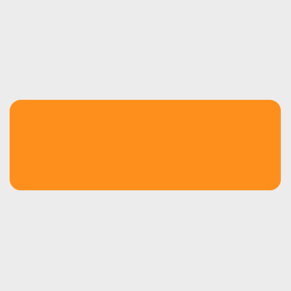 Neon Orange 1 x 3 Inch Roll of Rectangle Labels - Bright Adhesive
