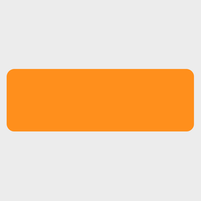 Neon Orange 1 x 3 Inch Roll of Rectangle Labels - Bright Adhesive