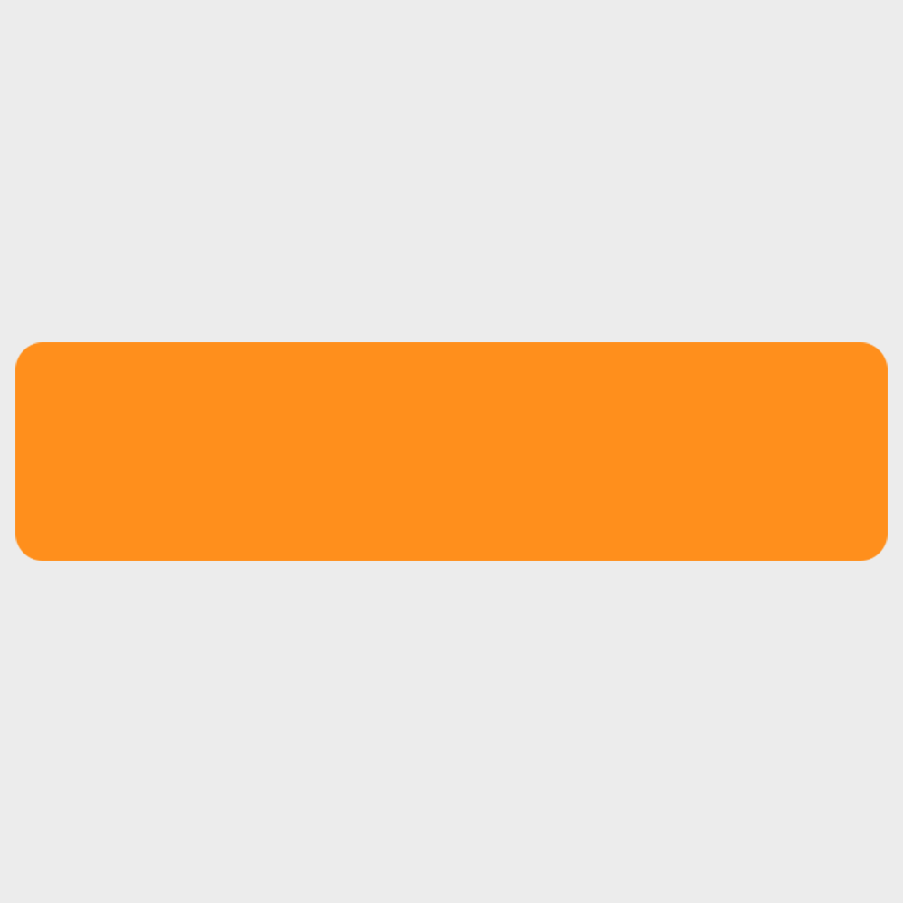 Neon Orange 1 x 4 Inch Roll of Rectangle Labels - Bright Adhesive