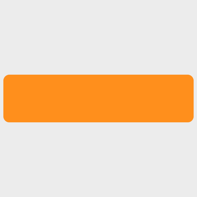 Neon Orange 1 x 4 Inch Roll of Rectangle Labels - Bright Adhesive