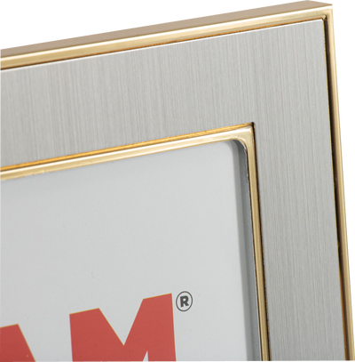 Silver with Gold 5 x 7 Picture Frame