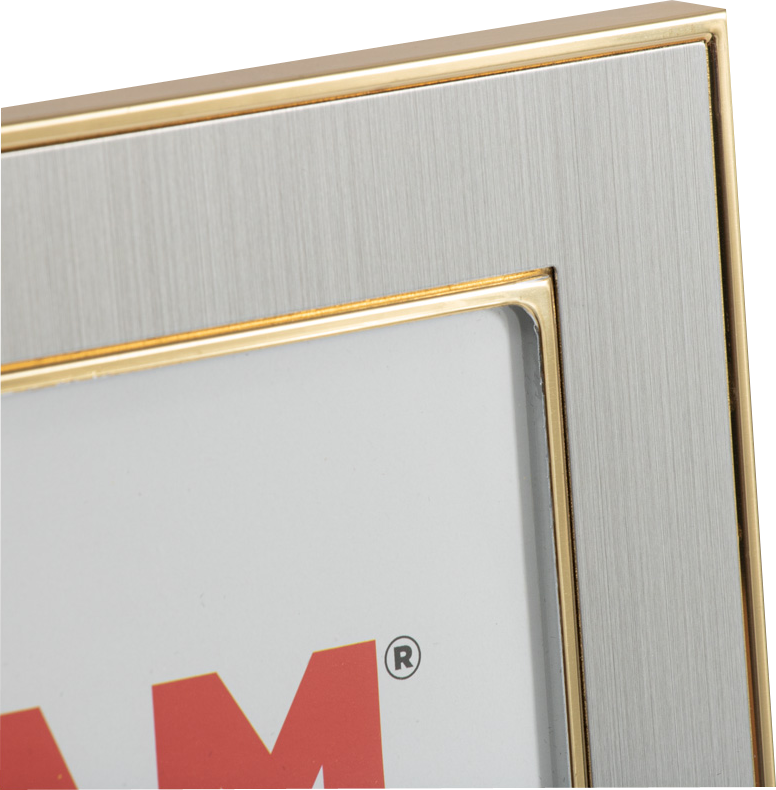 Silver with Gold 5 x 7 Picture Frame