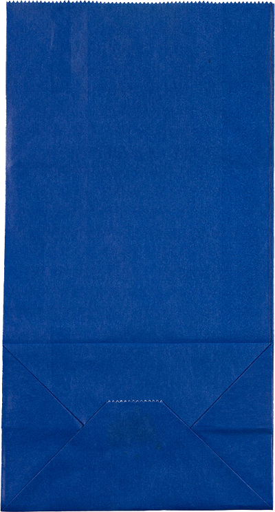 Blue Medium Lunch Bags (5 x 9 3/4 x 3)