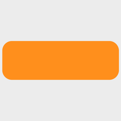 Neon Orange 1/2 x 1 1/2 Inch Roll of Rectangle Labels - Bright Adhesive