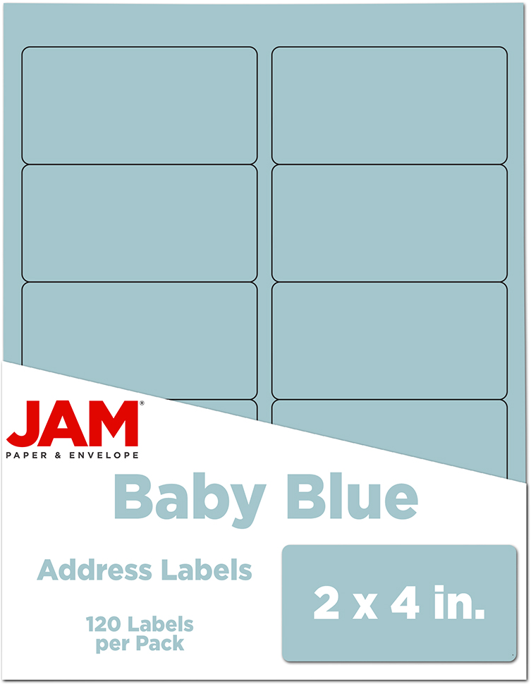 Baby Blue 2 x 4 Address Labels