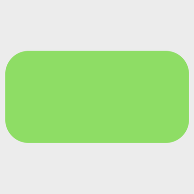 Neon Green 1/2 x 1 Inch Roll of Rectangle Labels - Bright Adhesive