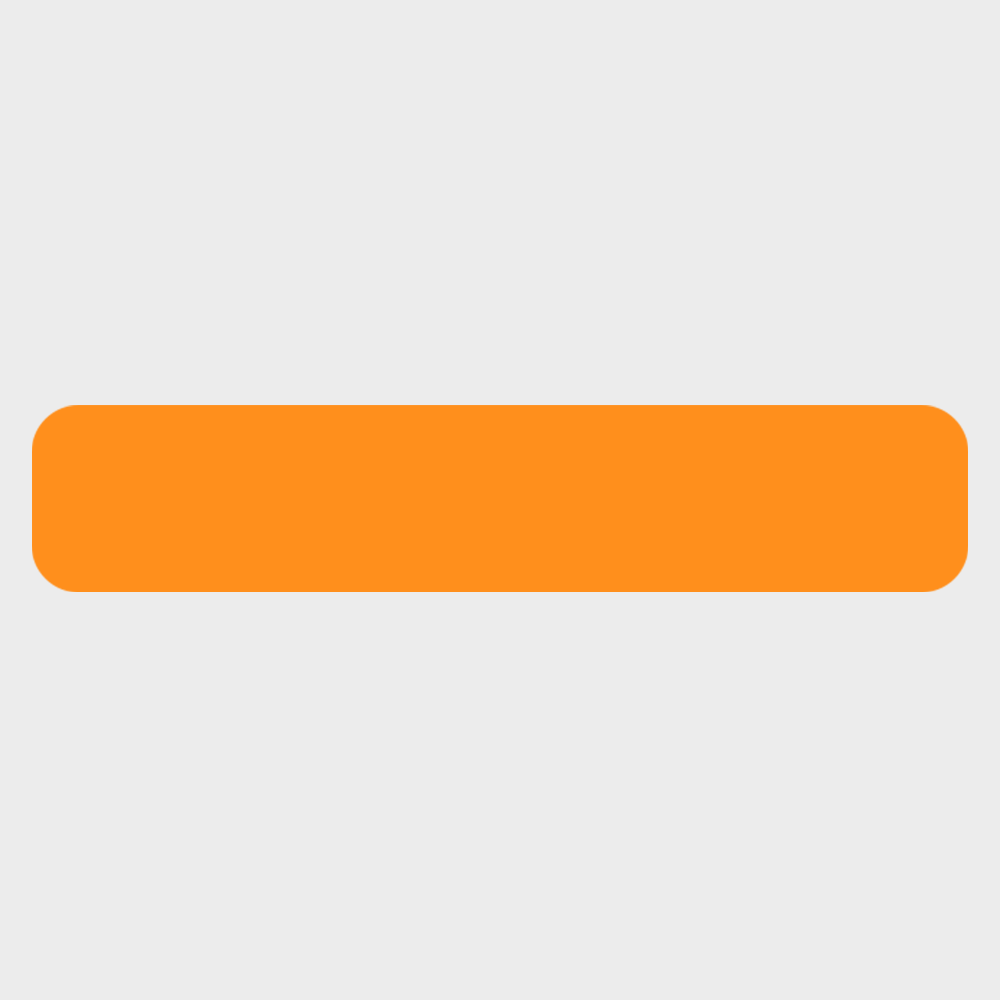 Neon Orange 1/2 x 2 1/2 Inch Roll of Rectangle Labels - Bright Adhesive