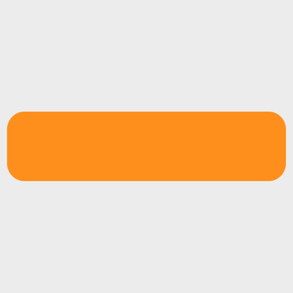 Neon Orange 1/2 x 2 Inch Roll of Rectangle Labels - Bright Adhesive