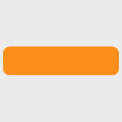 Neon Orange 1/2 x 2 Inch Roll of Rectangle Labels - Bright Adhesive