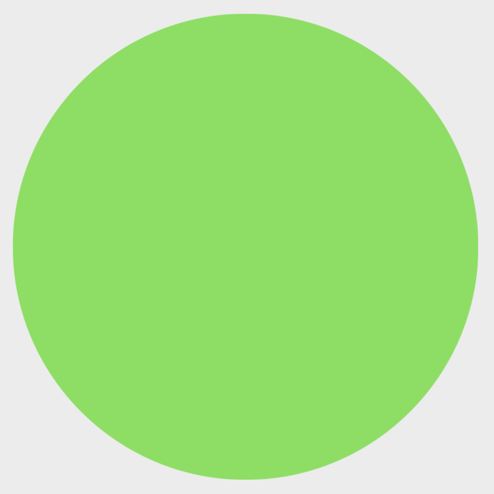 Neon Green 1/2 Inch Roll of Circular Round Labels - Bright Adhesive