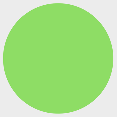 Neon Green 1/2 Inch Roll of Circular Round Labels - Bright Adhesive