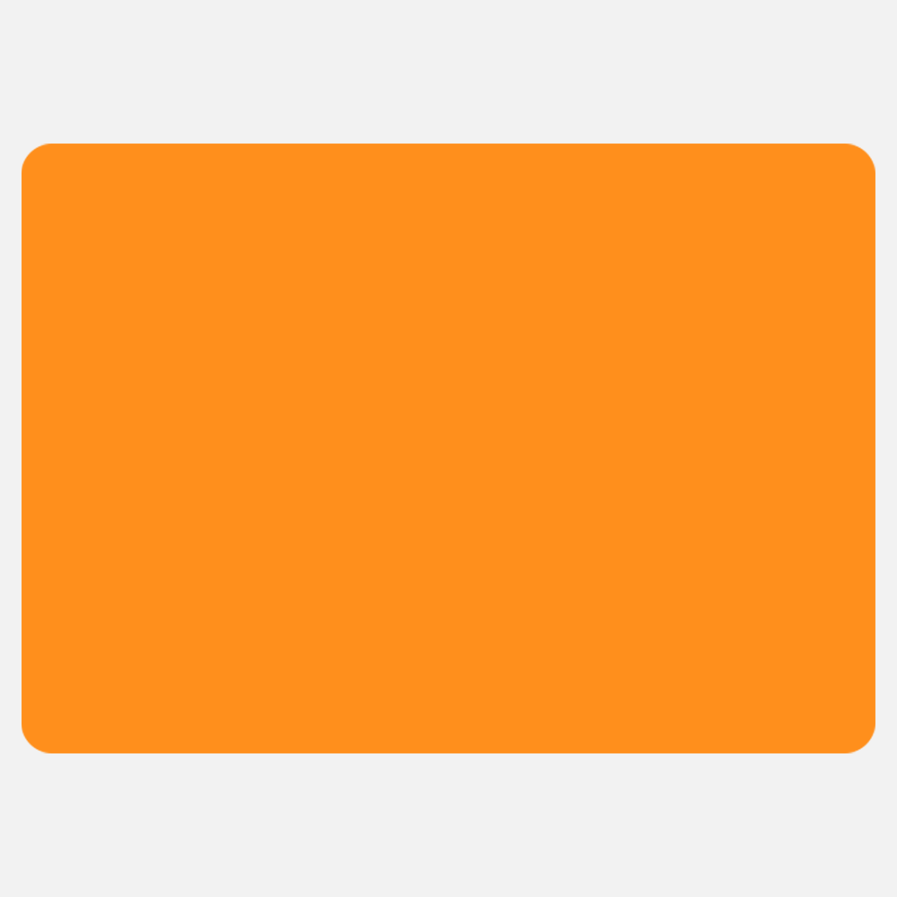 Neon Orange 2 1/2 x 3 1/2 Inch Roll of Rectangle Labels - Bright Adhesive
