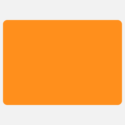 Neon Orange 2 1/2 x 3 1/2 Inch Roll of Rectangle Labels - Bright Adhesive