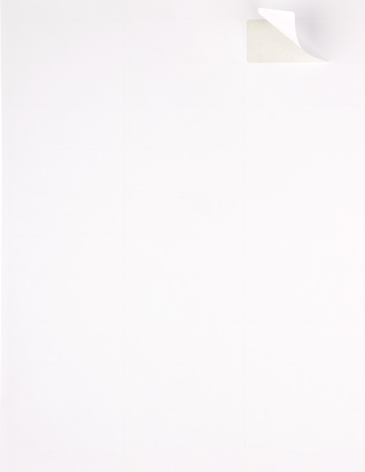 White 1 x 2 5/8 Return Address Labels