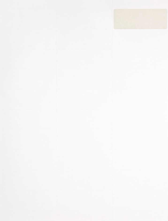 White 1 x 2 5/8 Return Address Labels
