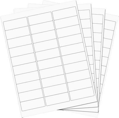White 1 x 2 5/8 Return Address Labels