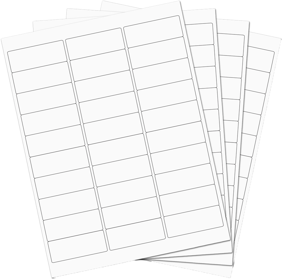 White 1 x 2 5/8 Return Address Labels