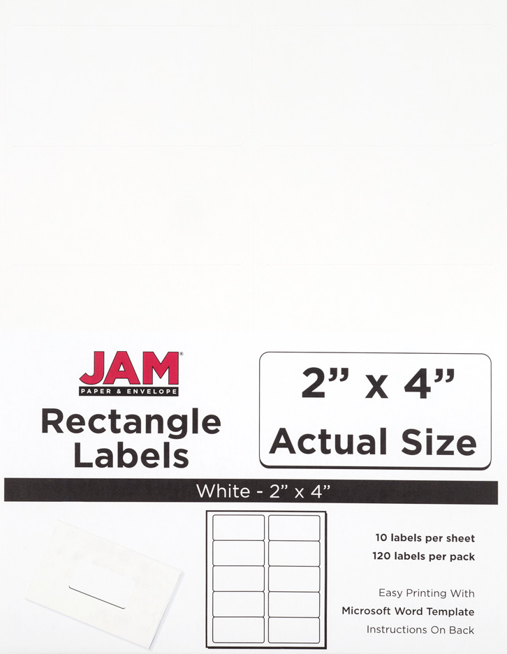 White 2 x 4 Address Labels