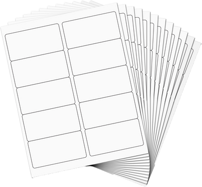 White 2 x 4 Address Labels