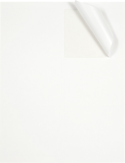 White 3 1/3 x 4 Shipping Labels