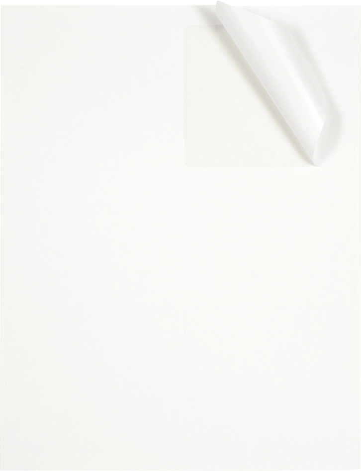 White 3 1/3 x 4 Shipping Labels