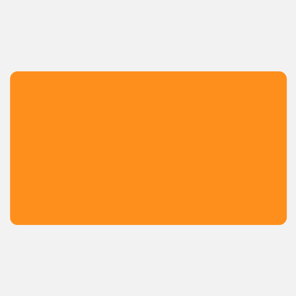 Neon Orange 2 1/2 x 4 1/2 Inch Roll of Rectangle Labels - Bright Adhesive