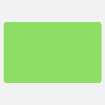 Neon Green 2 1/2 x 4 Inch Roll of Rectangle Labels - Bright Adhesive