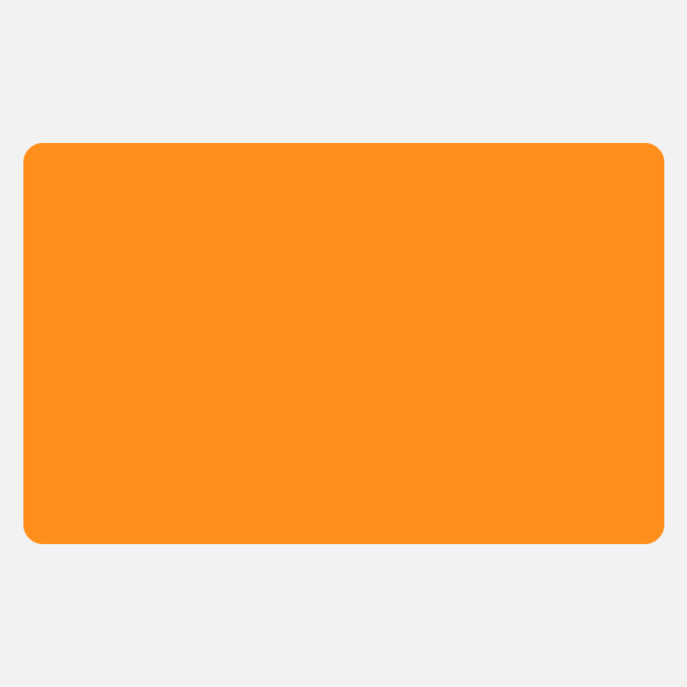 Neon Orange 2 1/2 x 4 Inch Roll of Rectangle Labels - Bright Adhesive