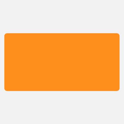 Neon Orange 2 1/2 x 5 Inch Roll of Rectangle Labels - Bright Adhesive