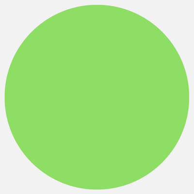 Neon Green 2 1/2 Inch Roll of Circular Round Labels - Bright Adhesive